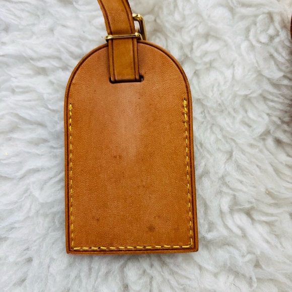 Louis Vuitton Brown Leather Luggage Tag/Piognet Set - Picture 8 of 10